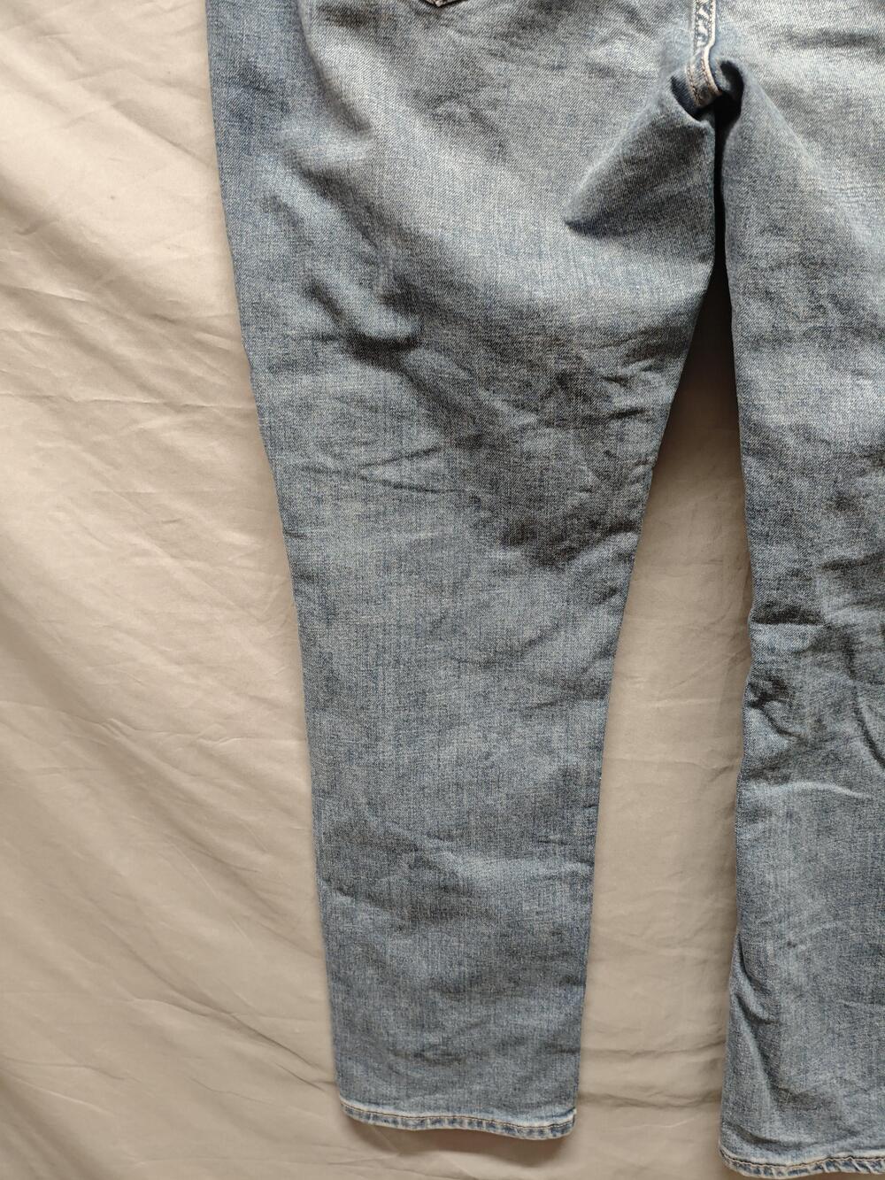 Lee Jeans Womens 18L Light Wash Stretch Denim Slim Tapered 5-Pocket Zip Fly - Picture 14 of 16
